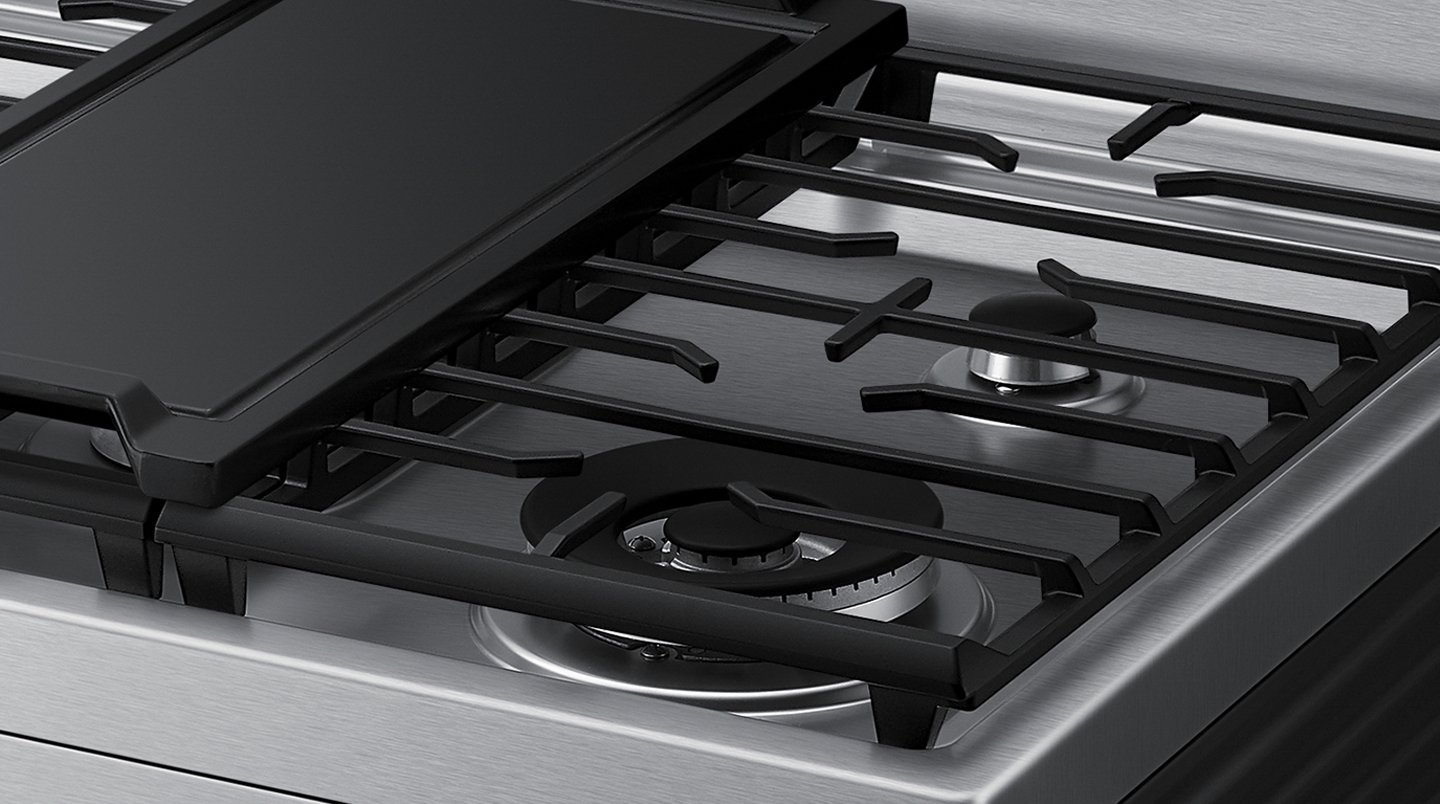 NX60A6711SS Samsung Gas Range with Air Fry, Convection, and Stainless Steel Cooktop - 30-Inch, 6 cu. ft. Stainless Steel-7