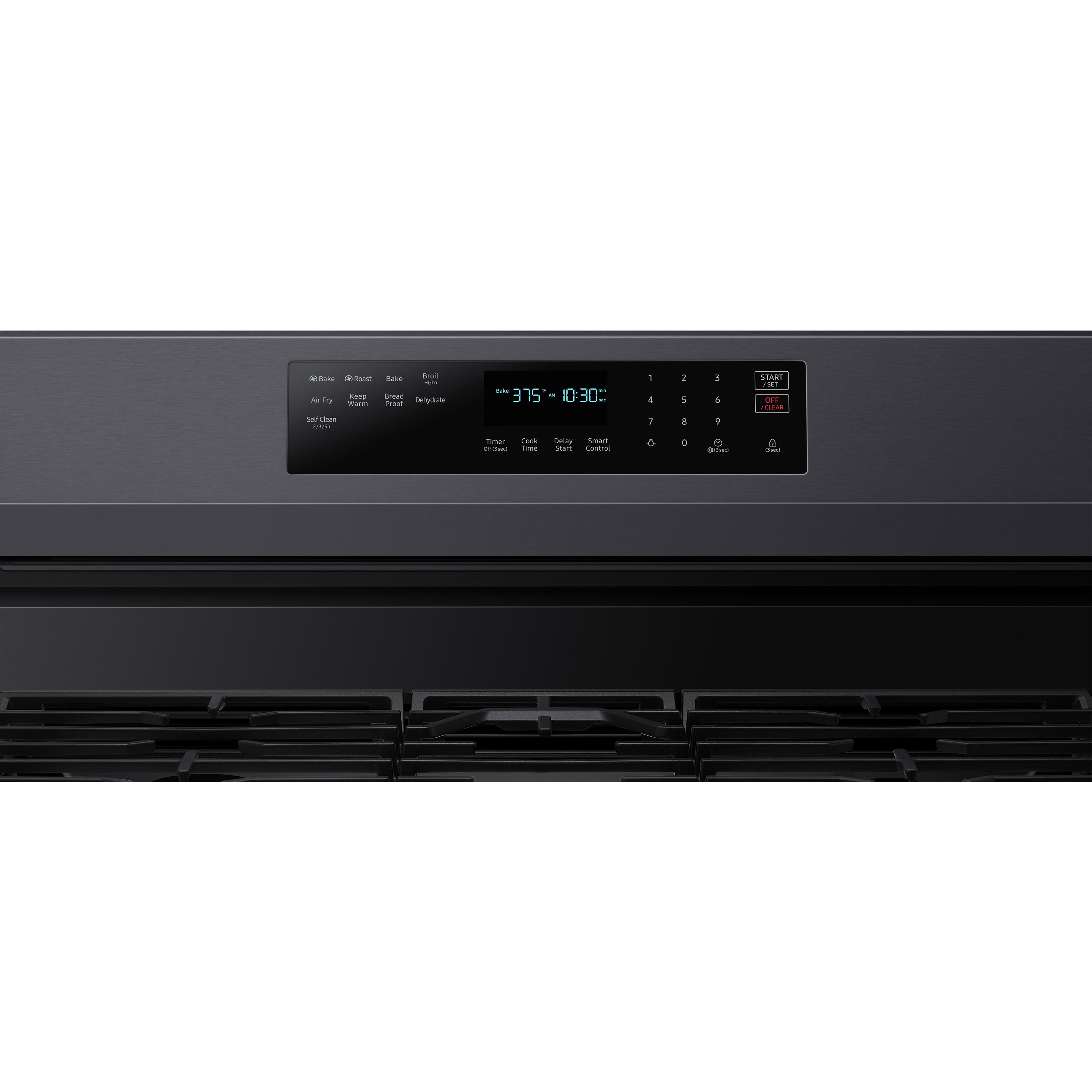 NX60A6711SG Samsung Gas Range with Air Fry, Convection, and WiFi - 30-Inch, 6 cu. ft. Black Stainless Steel-3