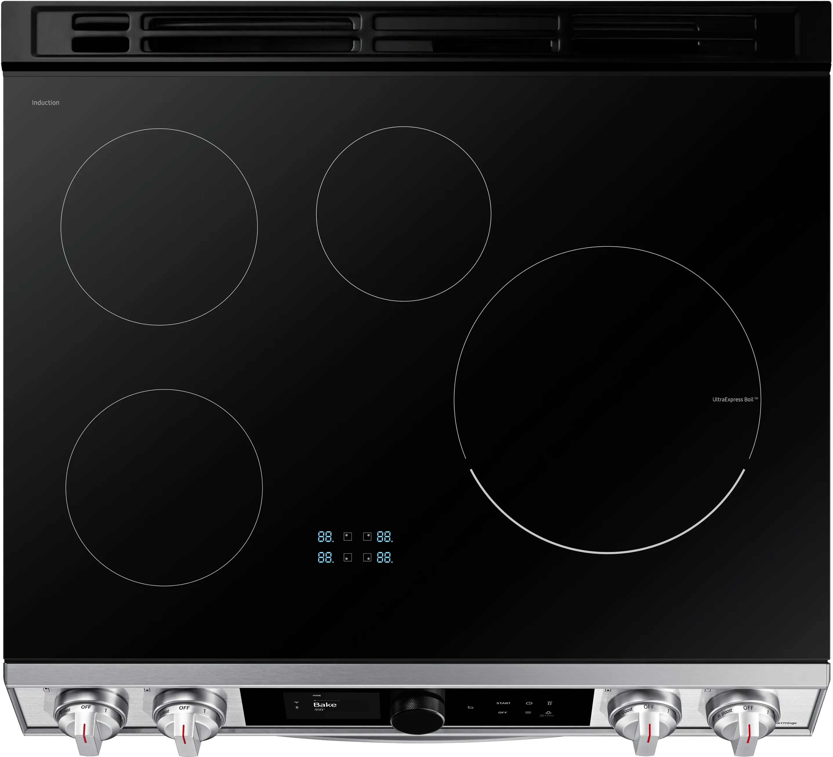 NE63T8911SS Samsung 30 Inch Smart Induction Range with Convection and Air Fry - 6.3 cu. ft. Stainless Steel-4