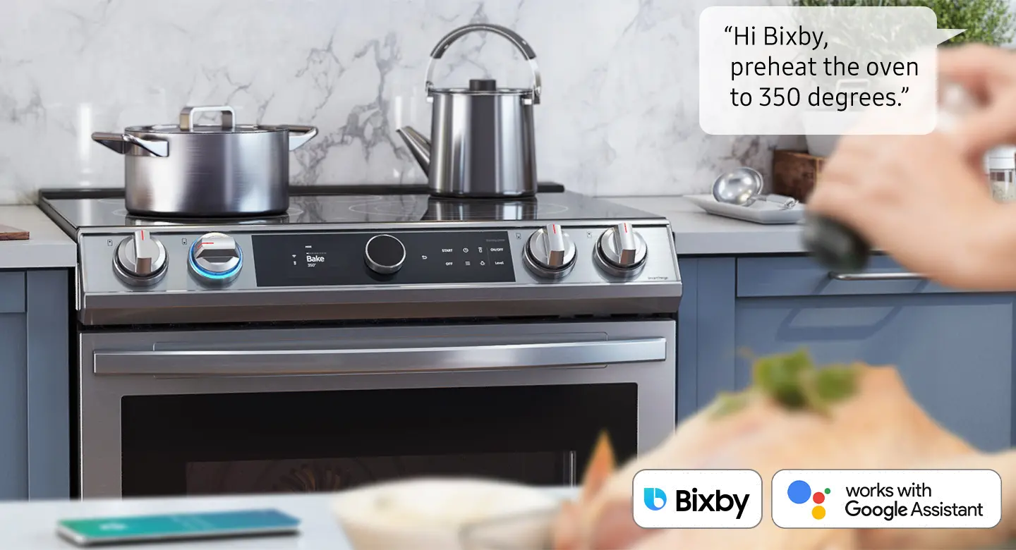 NE63T8911SS Samsung 30 Inch Smart Induction Range with Convection and Air Fry - 6.3 cu. ft. Stainless Steel-7