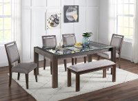 Contemporary Dark Brown 6 Piece Dining Room Set - Marquee