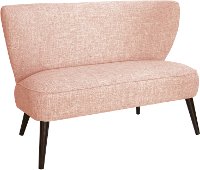 9806ZMRSQ Modern Rose Quartz Pink Curved Loveseat-1