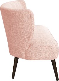 9806ZMRSQ Modern Rose Quartz Pink Curved Loveseat-3