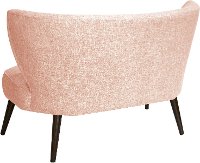 9806ZMRSQ Modern Rose Quartz Pink Curved Loveseat-4