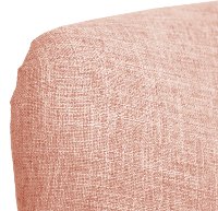 9806ZMRSQ Modern Rose Quartz Pink Curved Loveseat-5