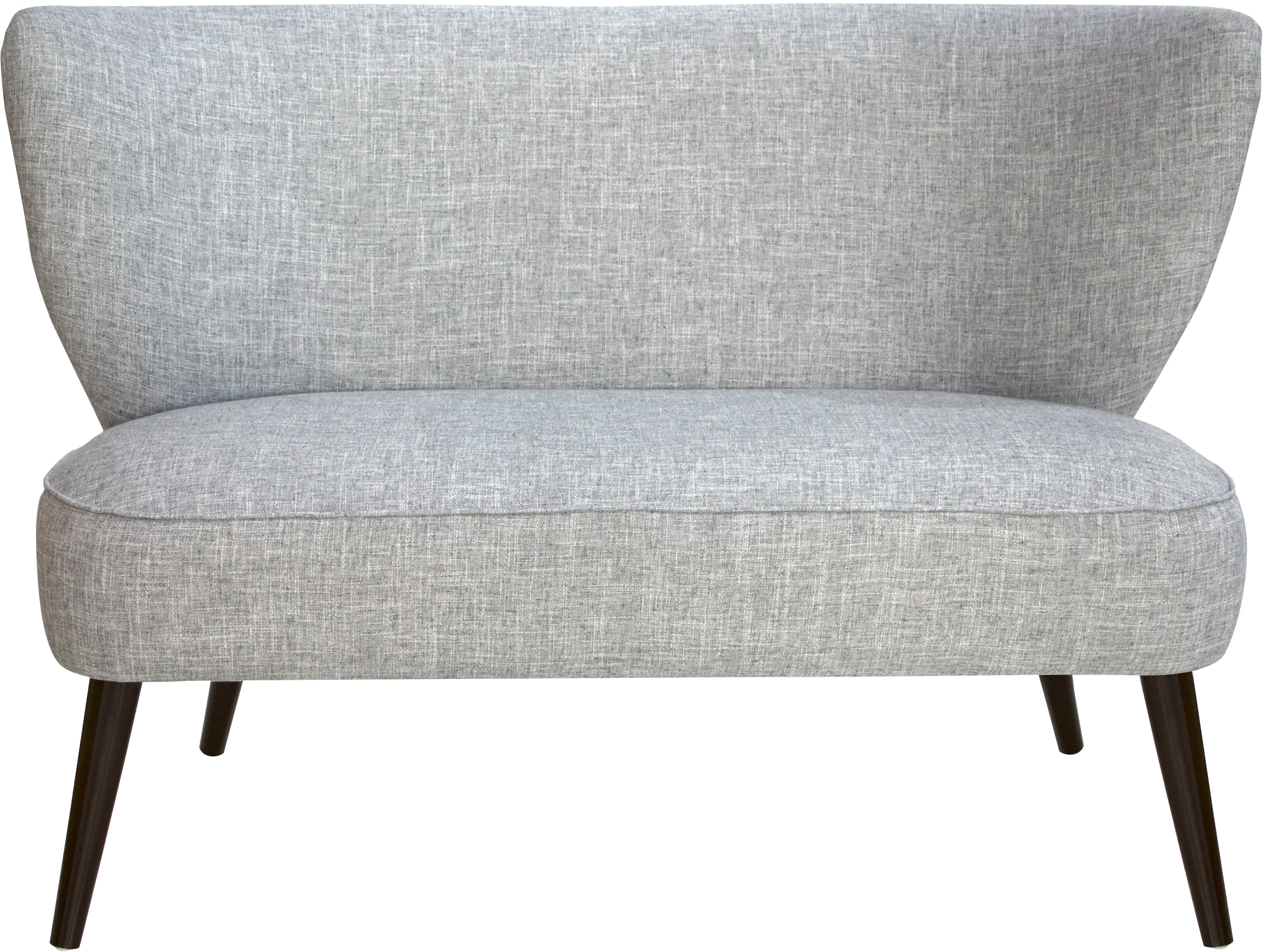 9806ZMPMC Modern Pumice Gray Curved Loveseat-3