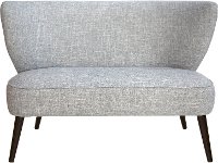 9806ZMPMC Modern Pumice Gray Curved Loveseat-3