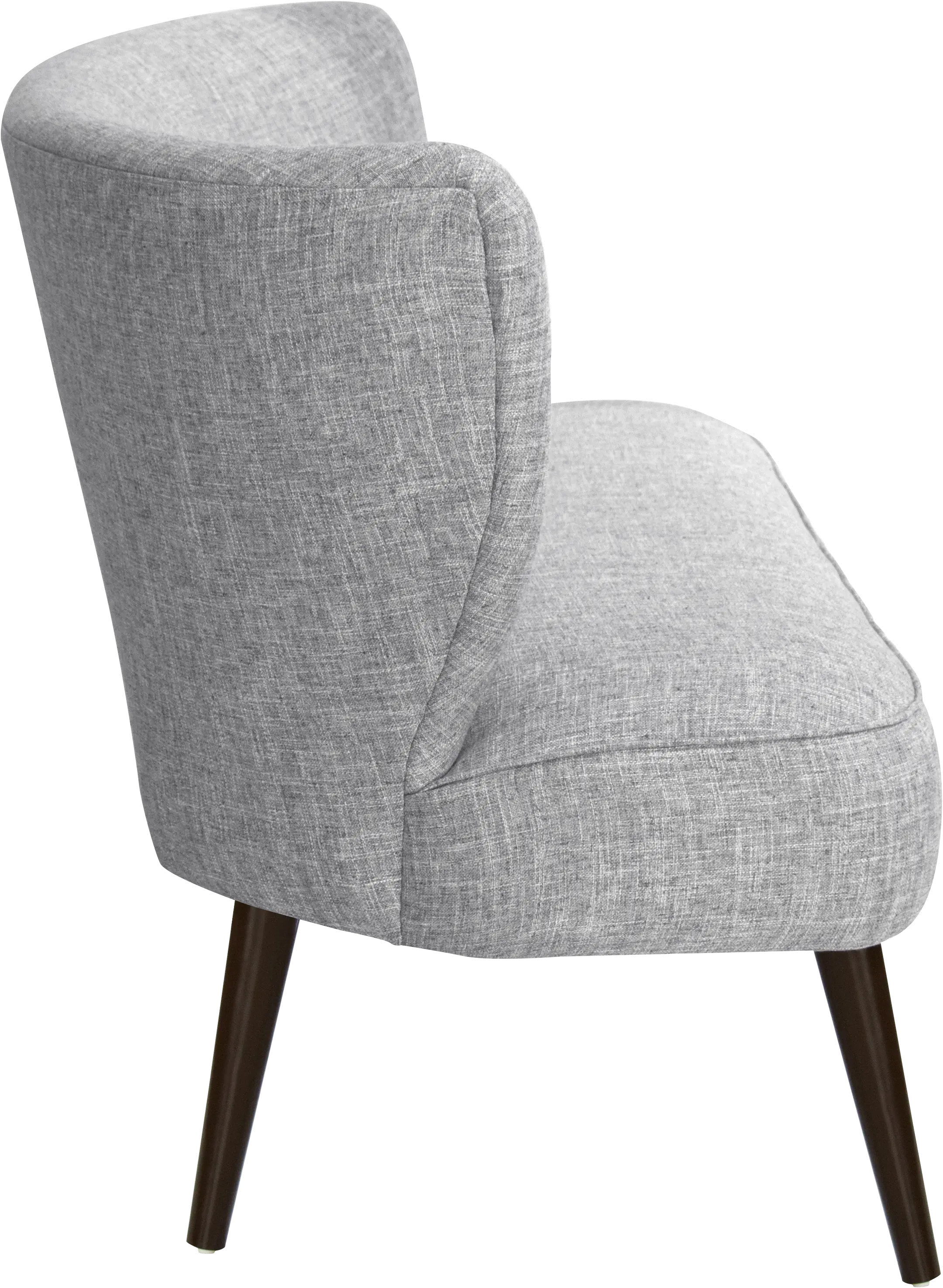 9806ZMPMC Modern Pumice Gray Curved Loveseat-4