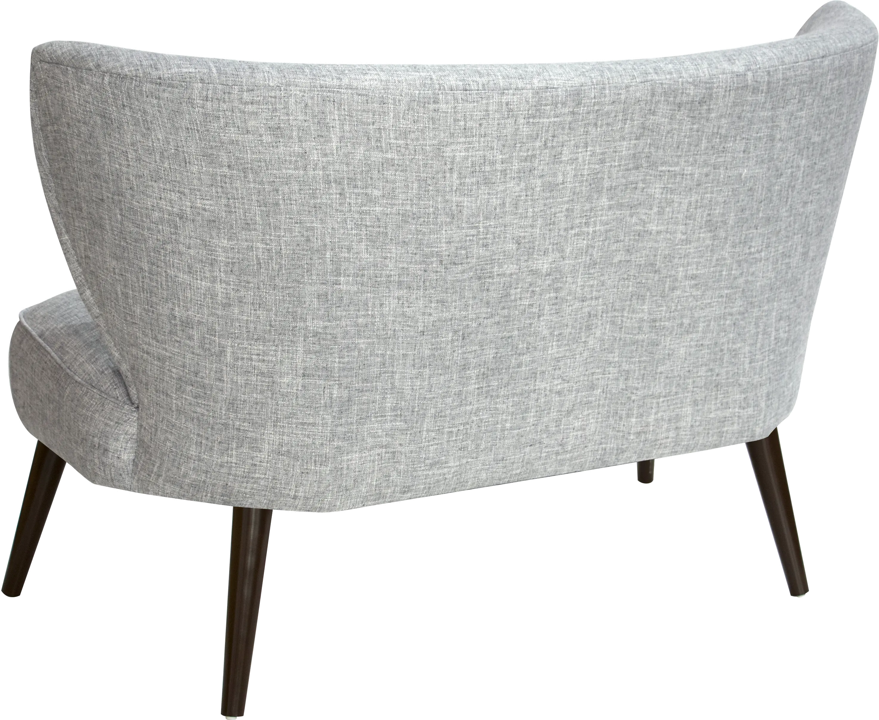 9806ZMPMC Modern Pumice Gray Curved Loveseat-5