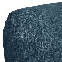 9806ZMNV Modern Navy Blue Curved Loveseat-5