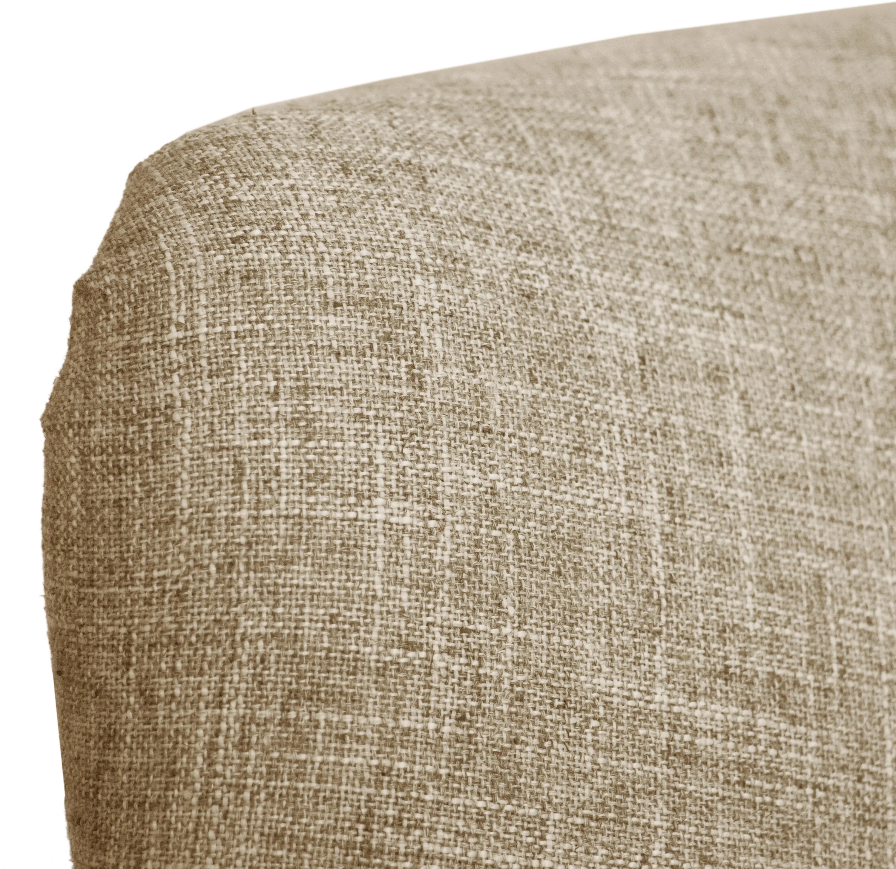 9806ZMLNN Modern Linen Beige Curved Loveseat-5