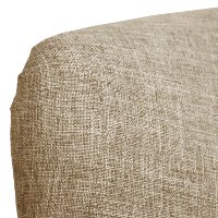 9806ZMLNN Modern Linen Beige Curved Loveseat-5