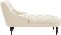 3606LNNTLC White Tufted Settee