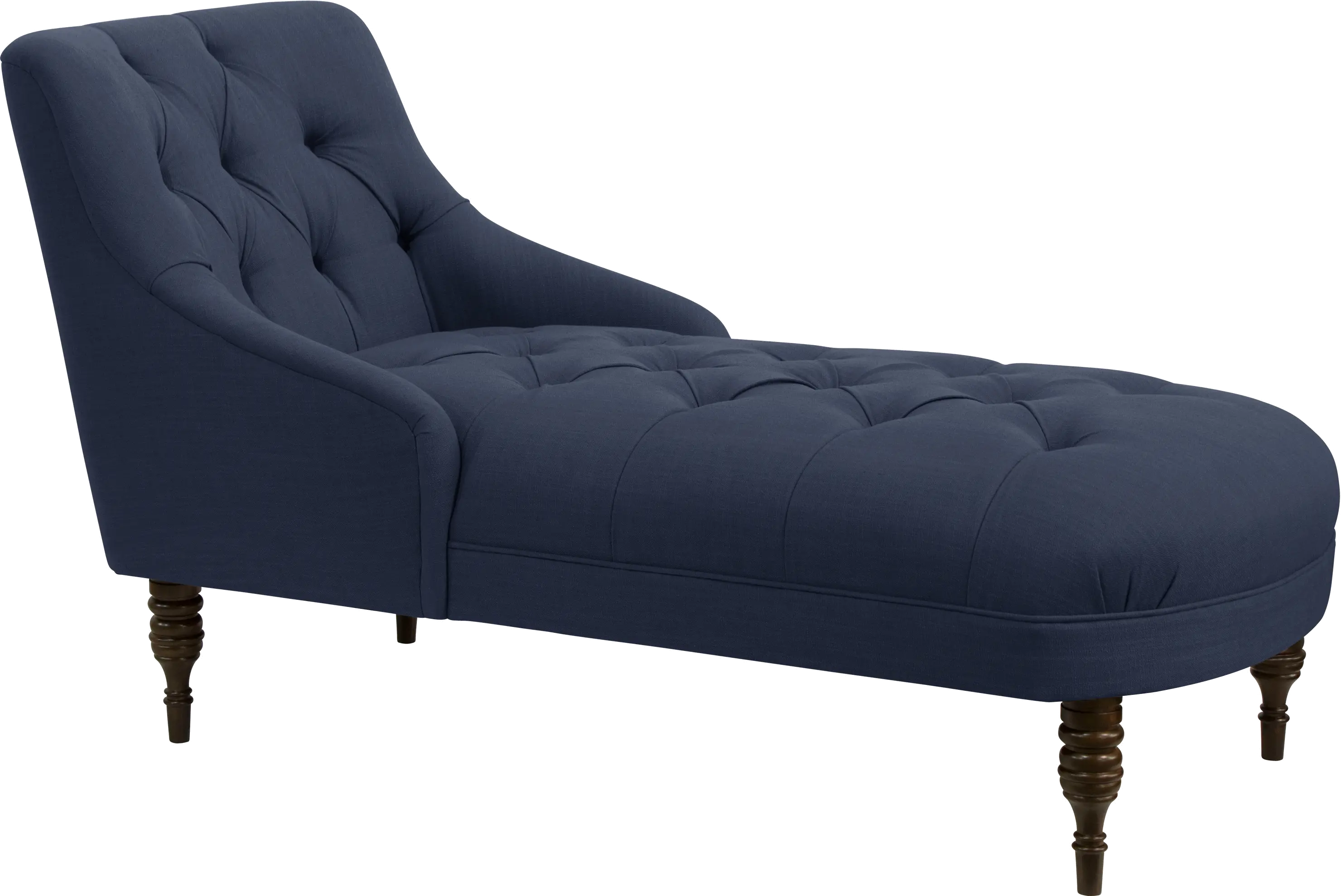 3606LNNNV Navy Tufted Settee-1