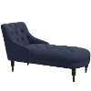 3606LNNNV Navy Tufted Settee