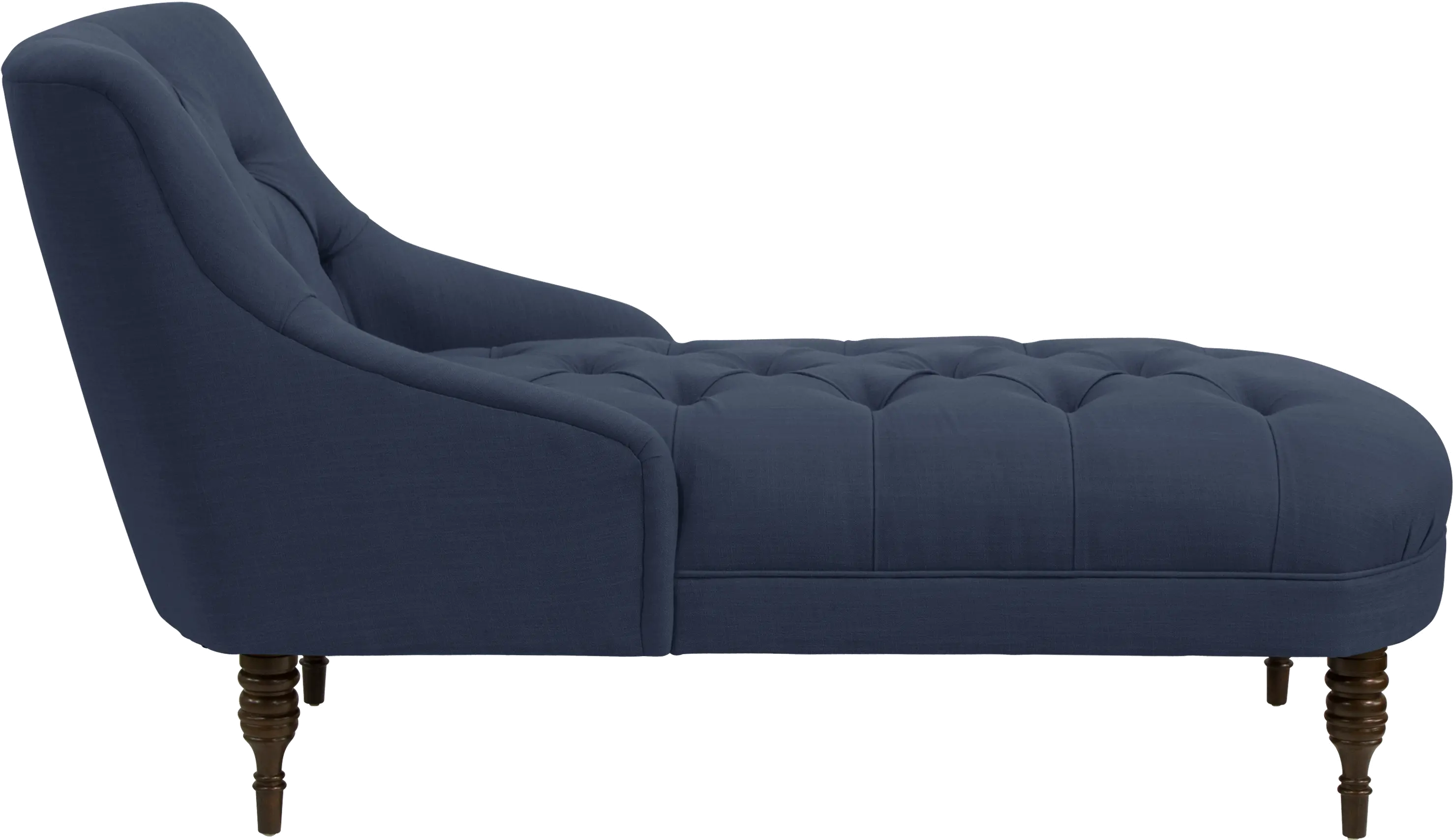3606LNNNV Navy Tufted Settee-3