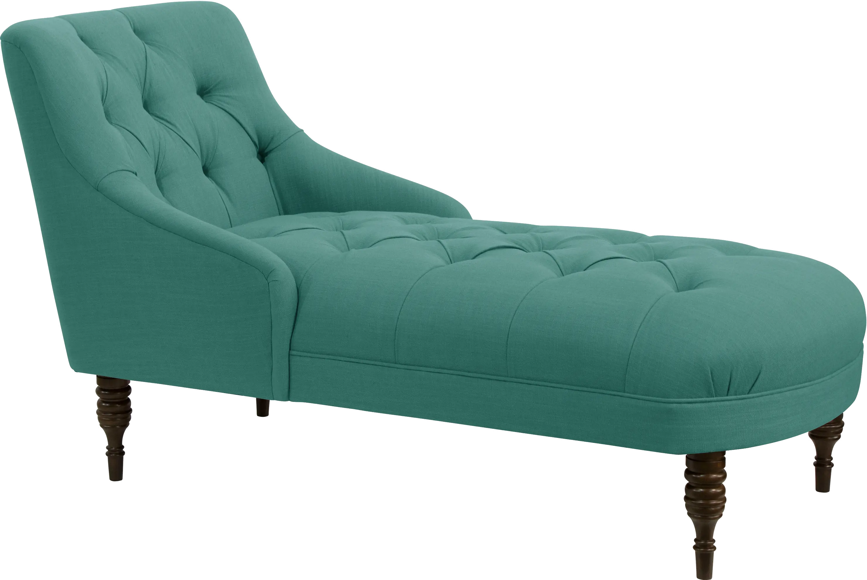 3606LNNLGN Laguna Turquoise Tufted Settee-1