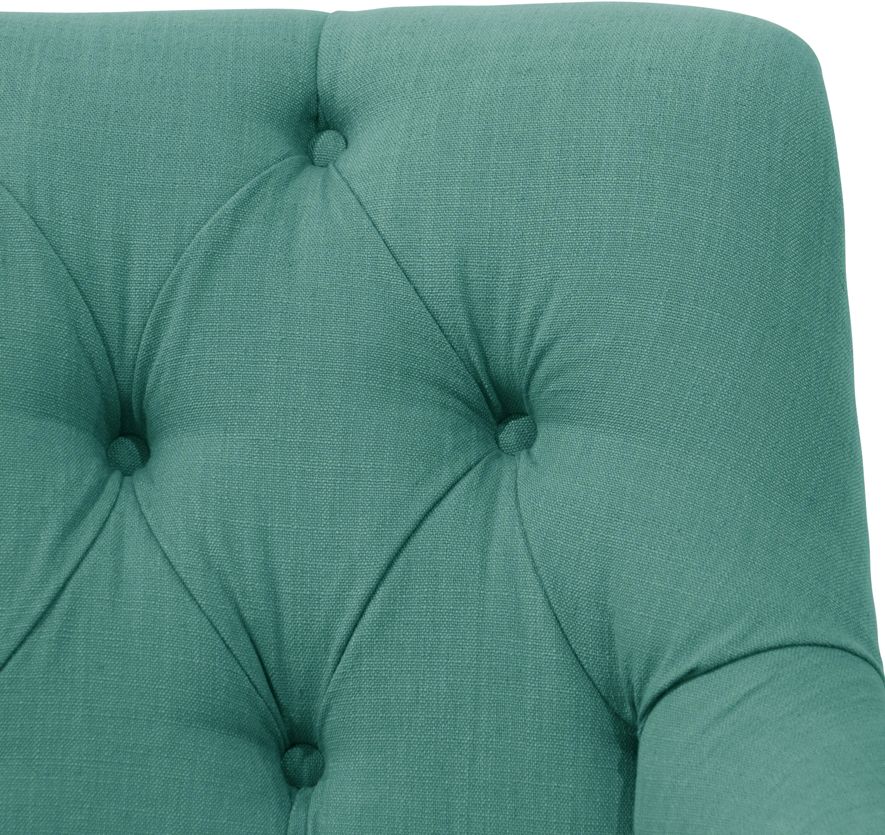3606LNNLGN Laguna Turquoise Tufted Settee-4