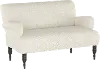 9506LNNTLC Clara Linen Talc Stone Settee - Skyline Furniture