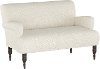 9506LNNTLC Linen Talc Stone Rounded Arm Settee