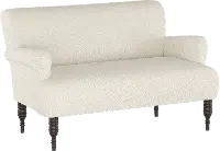 9506LNNTLC Linen Talc Stone Rounded Arm Settee