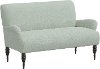 9506LNNSWDBL Swedish Blue Rounded Arm Settee
