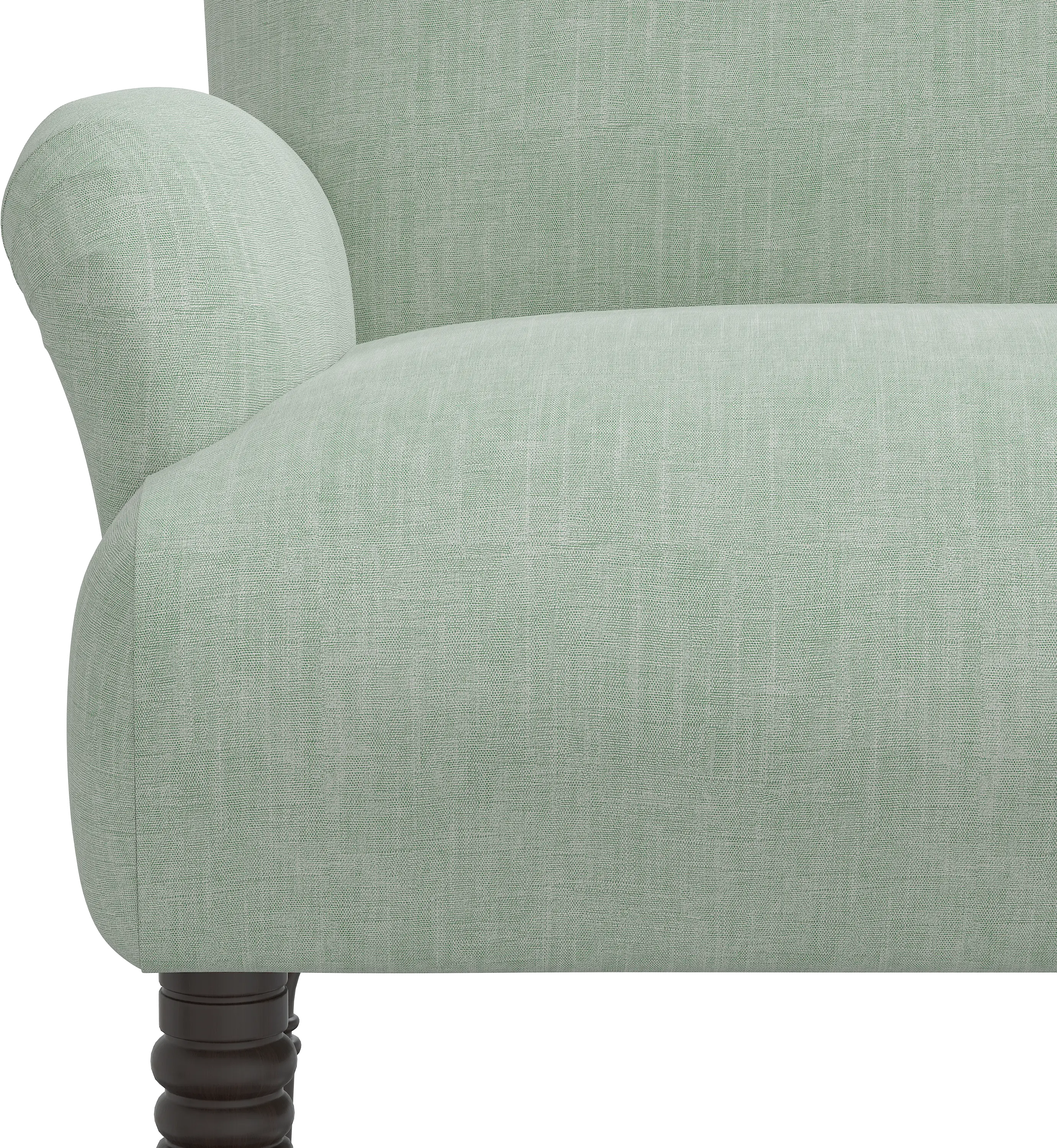 9506LNNSWDBL Swedish Blue Rounded Arm Settee-5