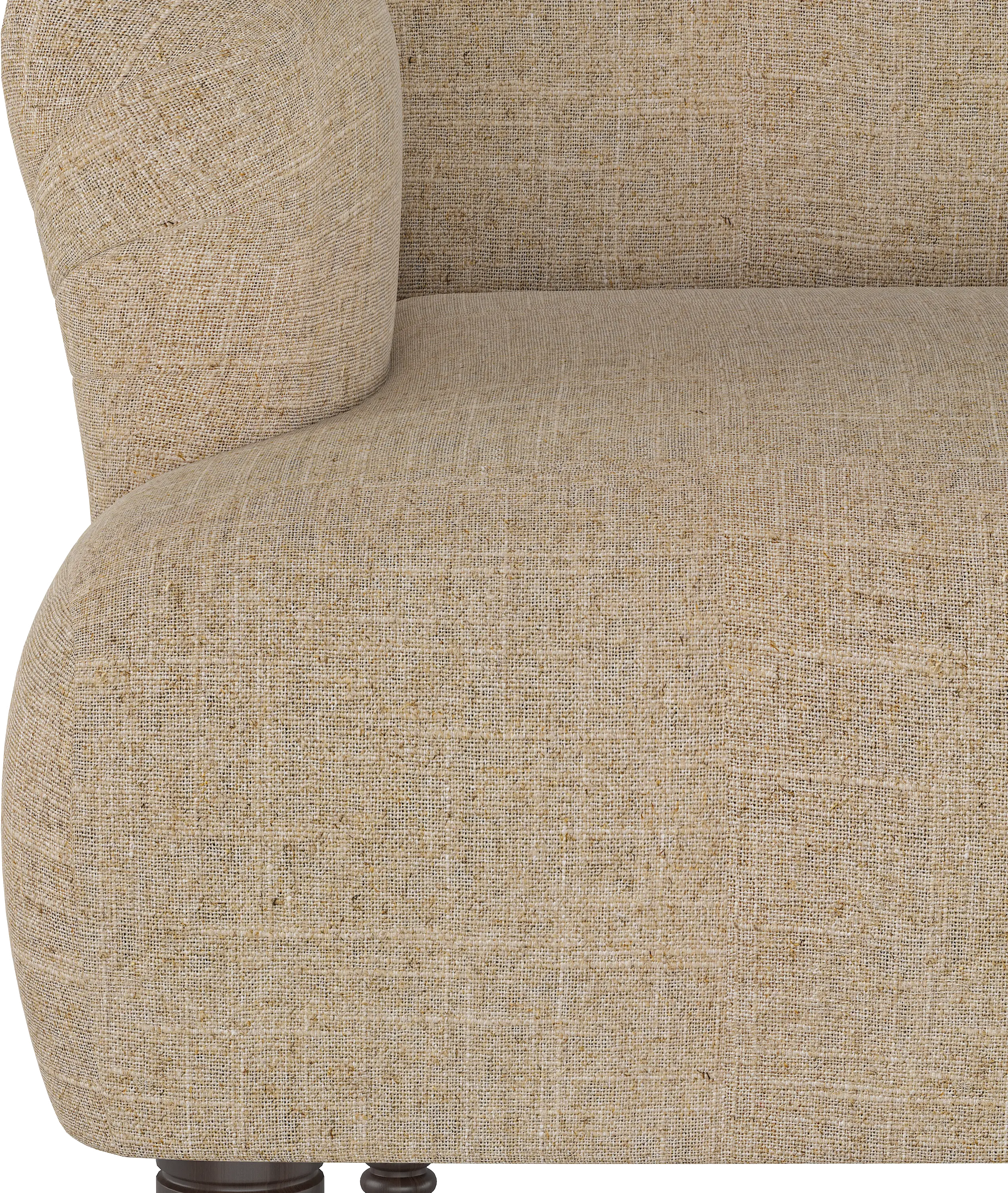 9506LNNSND Sandstone Rounded Arm Settee-5