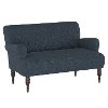 9506LNNNV Navy Rounded Arm Settee