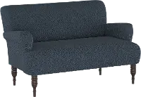 9506LNNNV Navy Rounded Arm Settee