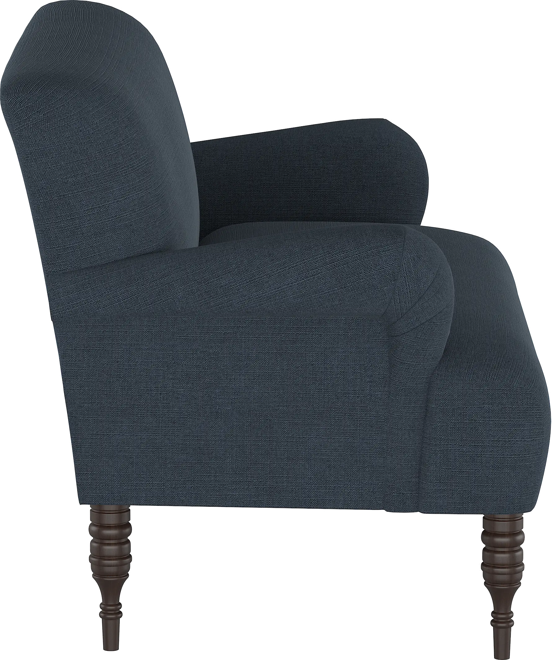9506LNNNV Navy Rounded Arm Settee-3