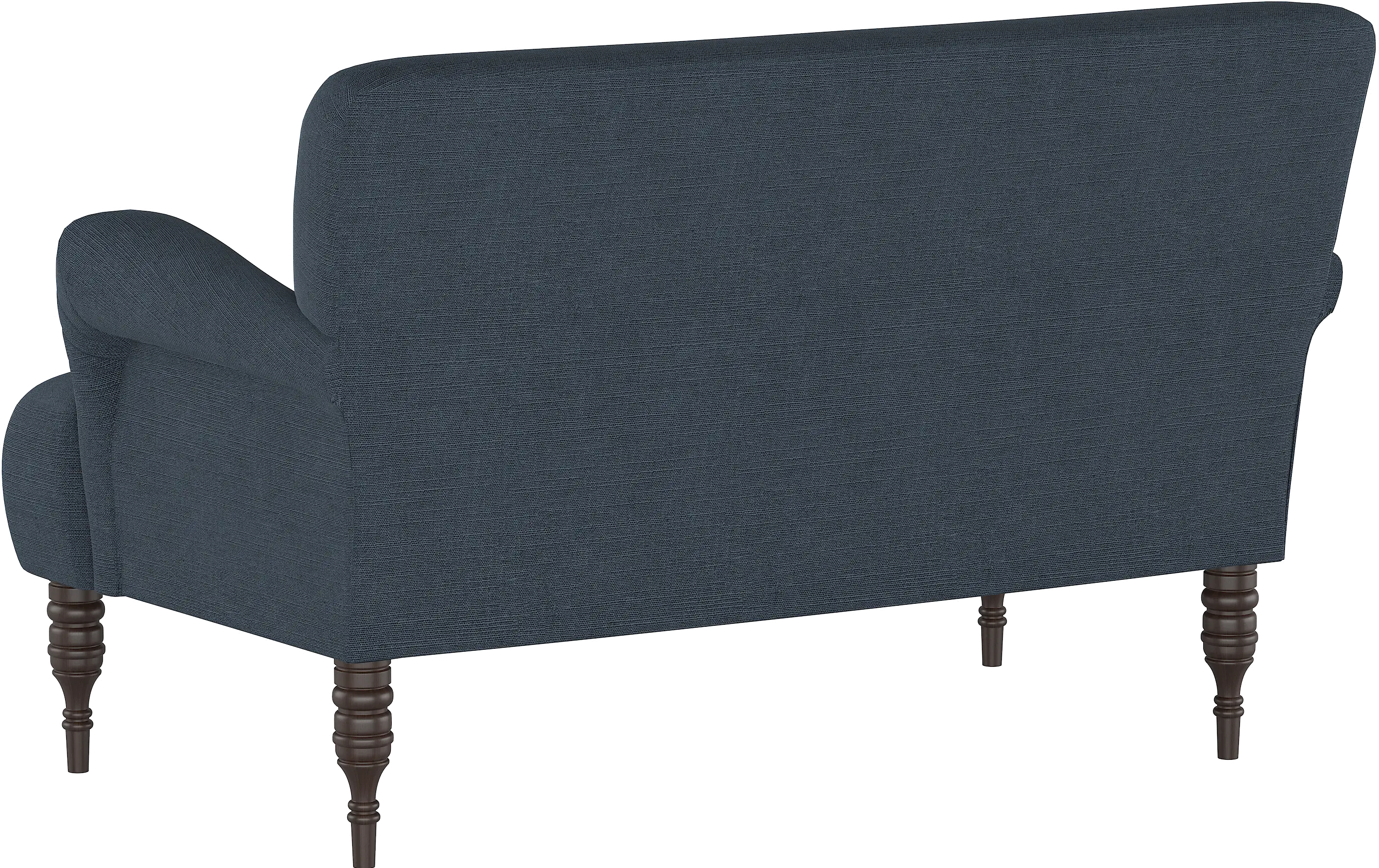 9506LNNNV Navy Rounded Arm Settee-4