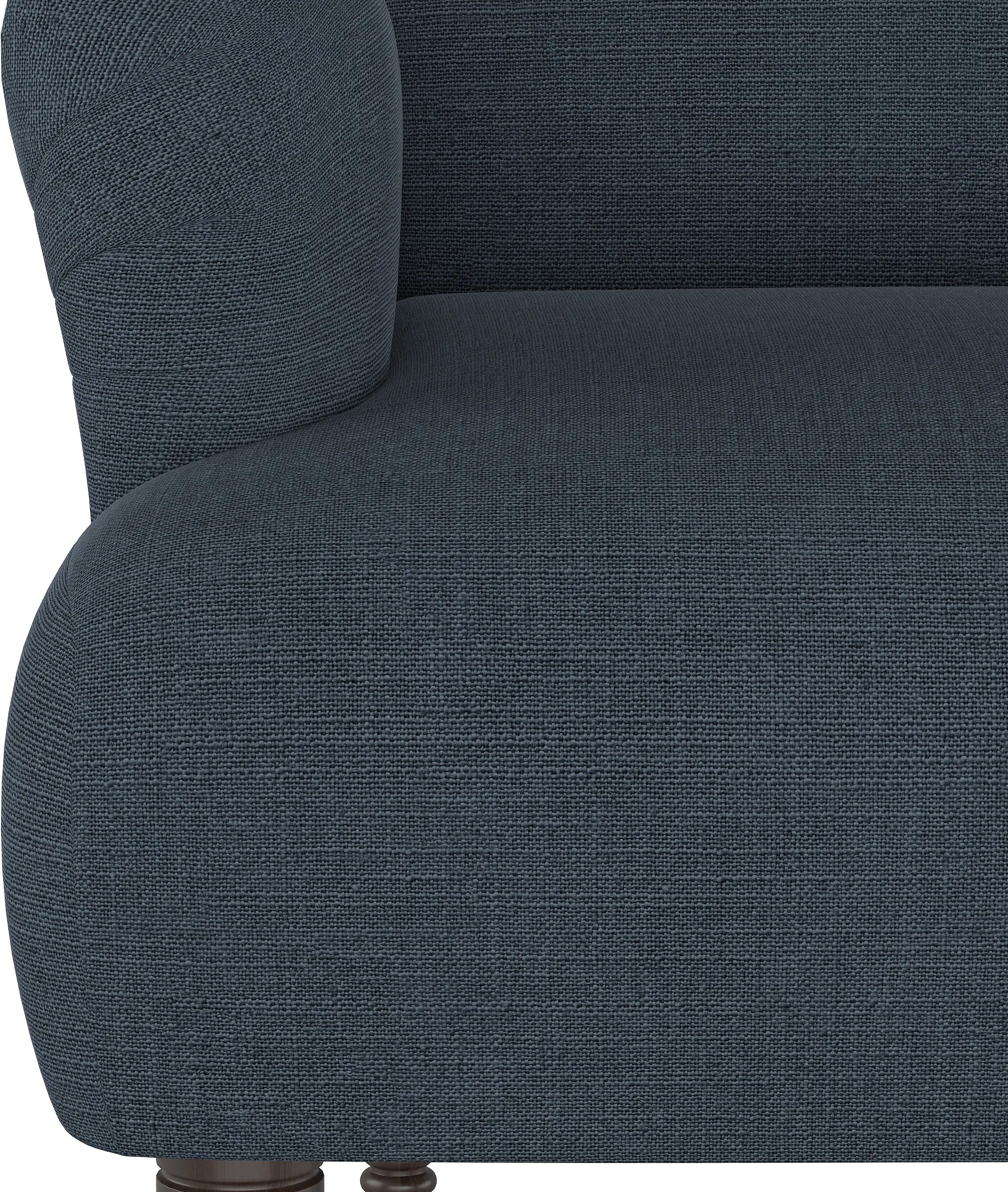 9506LNNNV Navy Rounded Arm Settee-5