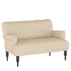 9506LNNLNN Linen Tan Rounded Arm Settee