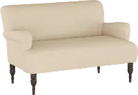 9506LNNLNN Linen Tan Rounded Arm Settee
