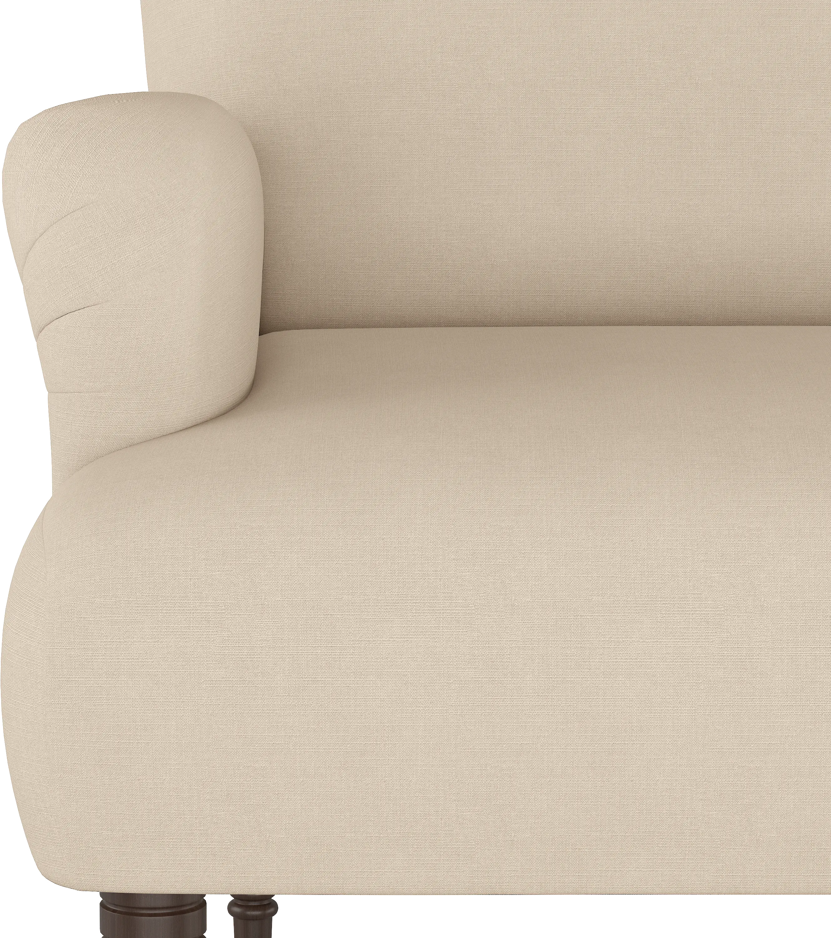 9506LNNLNN Linen Tan Rounded Arm Settee-5