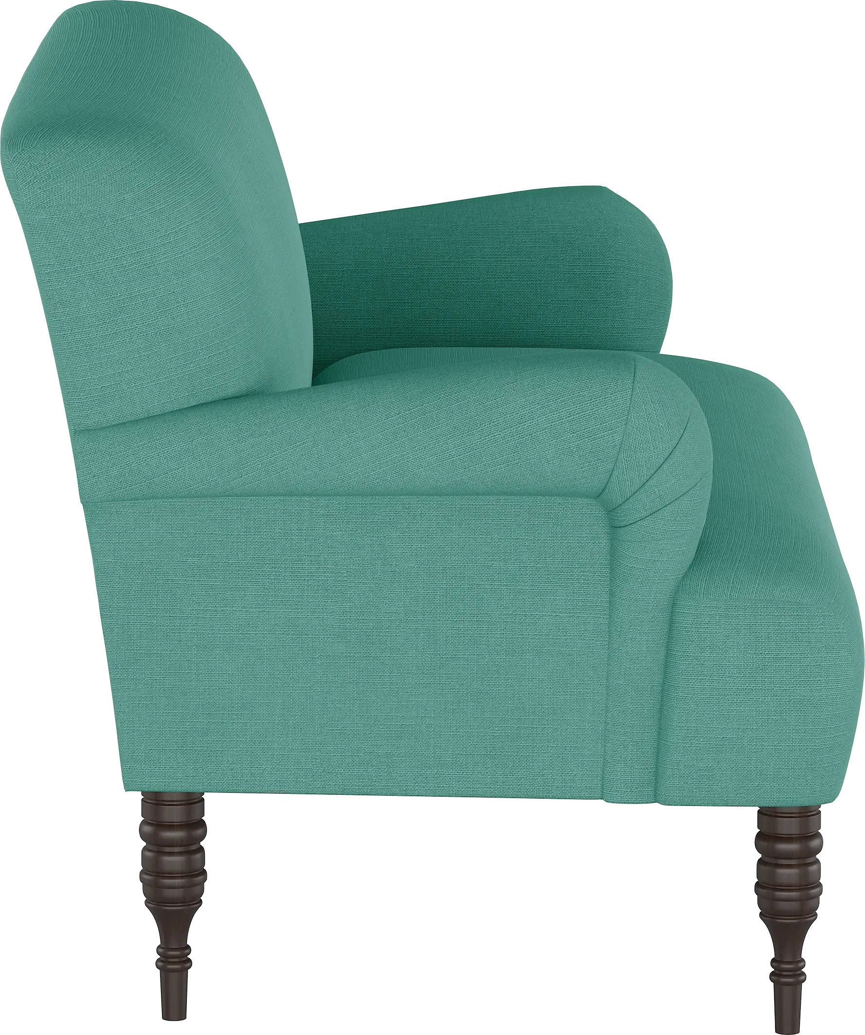 9506LNNLGN Laguna Turquoise Rounded Arm Settee-3