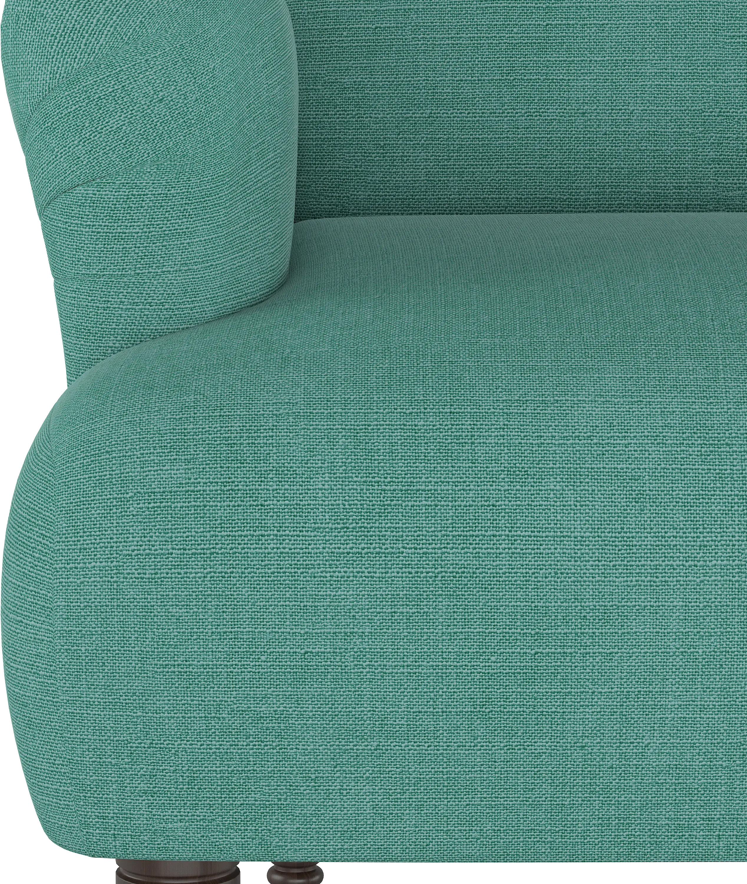 9506LNNLGN Laguna Turquoise Rounded Arm Settee-5