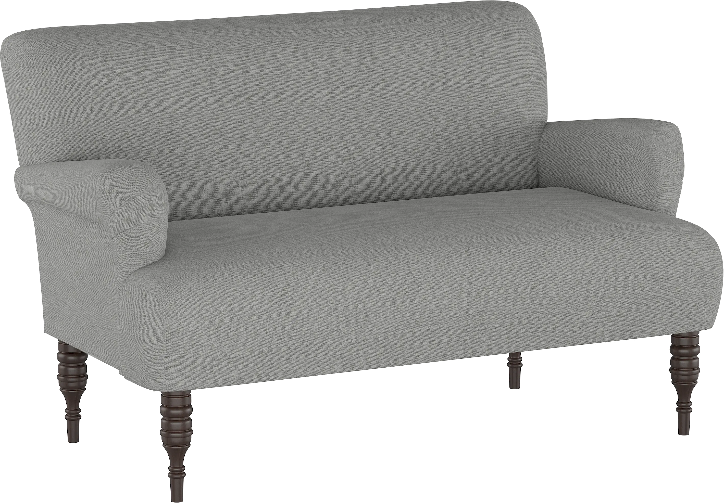 9506LNNGR Grey Rounded Arm Settee-1