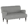 9506LNNGR Grey Rounded Arm Settee
