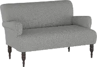 9506LNNGR Grey Rounded Arm Settee