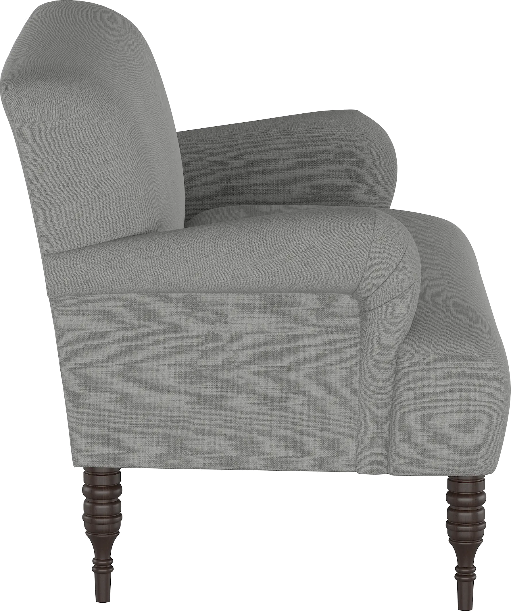 9506LNNGR Grey Rounded Arm Settee-3