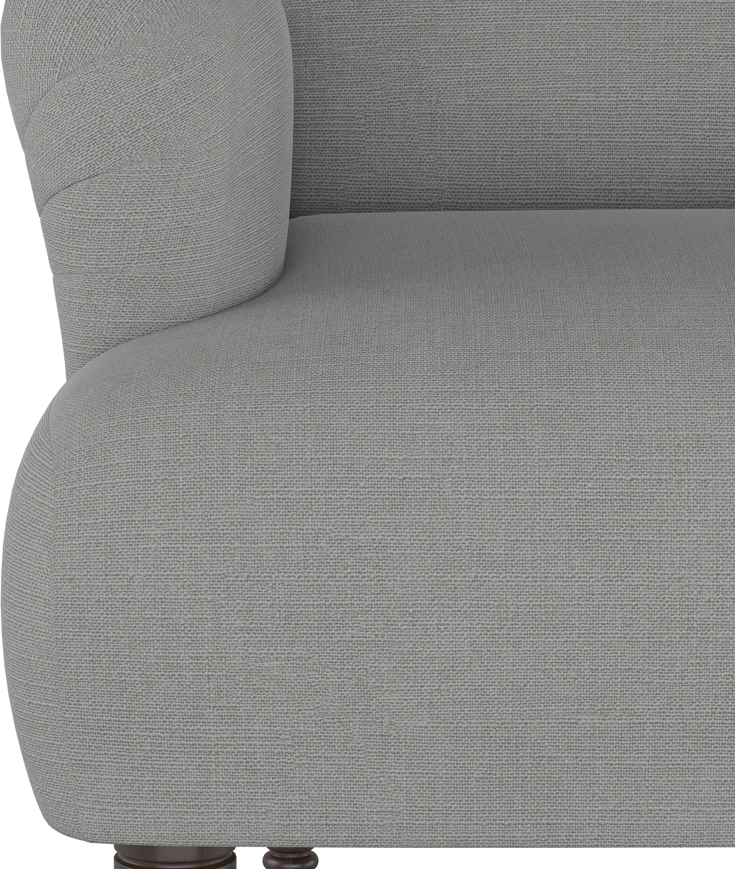 9506LNNGR Grey Rounded Arm Settee-5