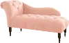 8087VLVTBLSH Carmen Velvet Blush Single Arm Chaise