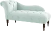8087VLVPL Carmen Velvet Pool Blue Single Arm Chaise - Skyline Furniture