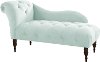 8087VLVPL Velvet Pool Blue Single Arm Chaise