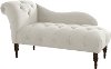 8087VLVLGHGR Velvet Light Gray Single Arm Chaise