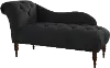 8087VLVBLC Carmen Velvet Black Single Arm Chaise - Skyline Furniture