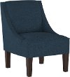 72-1ZMNV Navy Swoop Arm Chair