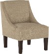 72-1ZMLNN Linen Tan Swoop Arm Chair